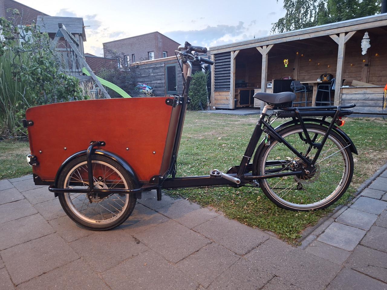 Te koop elektrische babboe big bakfiets.