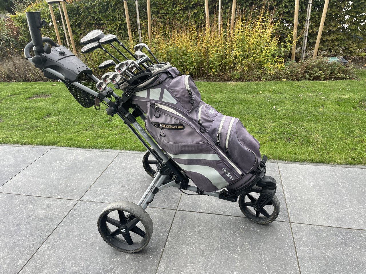 Complete golfset met trolley (heren)