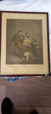 3 ENGELSE GEKKLEURDE ZEEFDRUKKEN