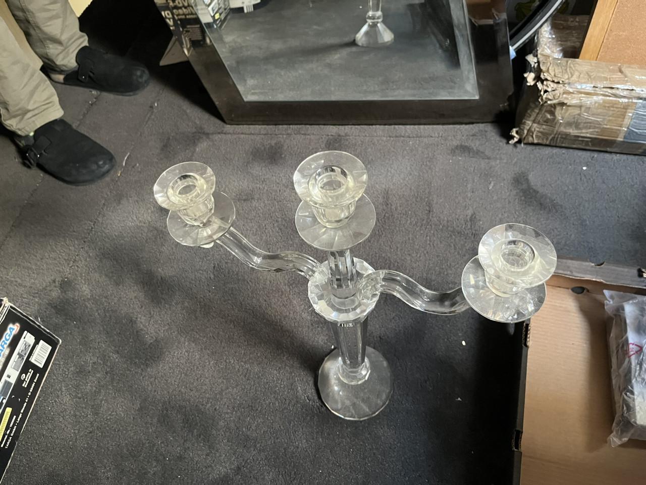 Kandelaar Glas 3-armig