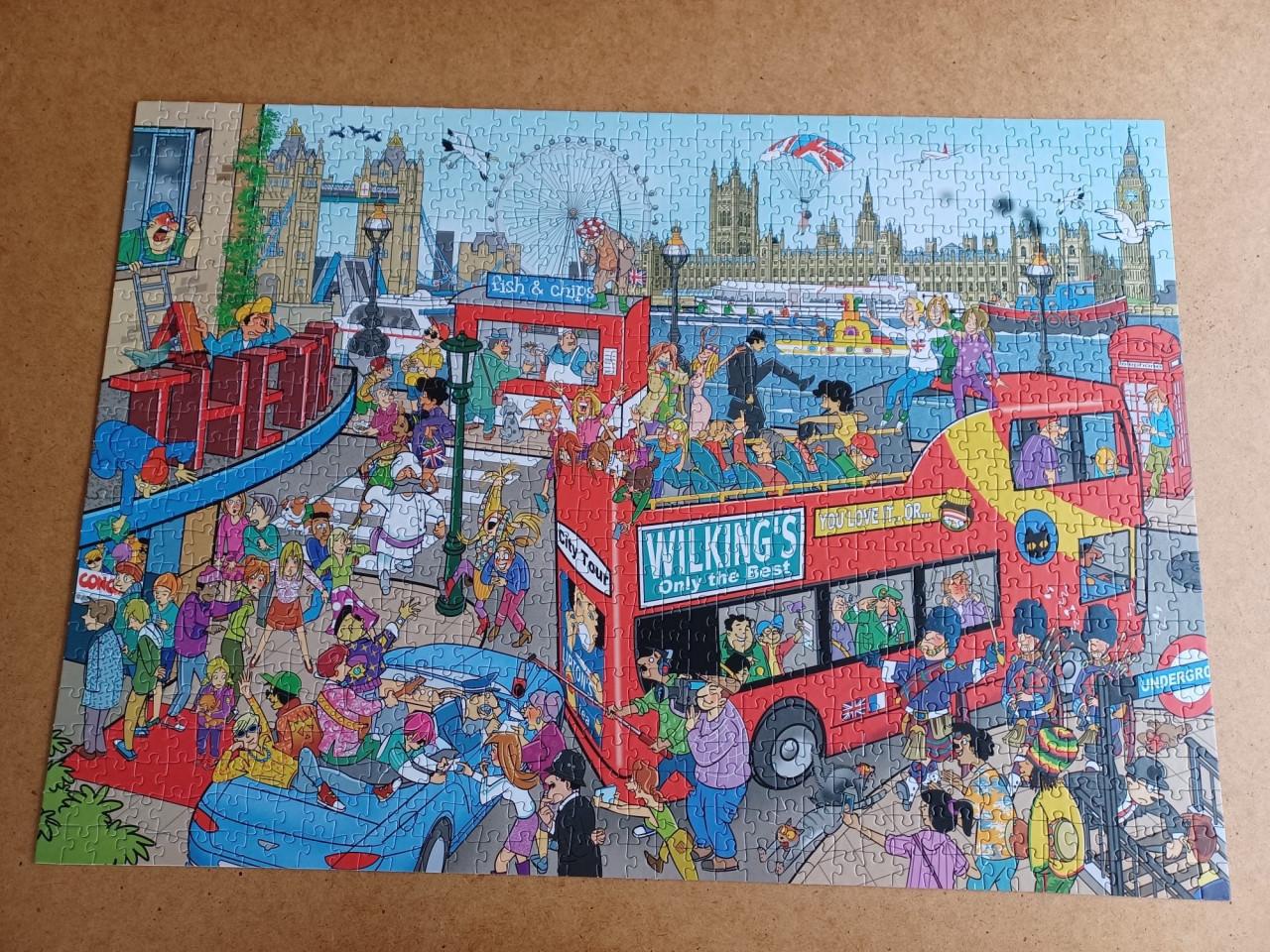 3 steden, Leuke 'That's Life' puzzel met 1000 stukjes.  Compleet