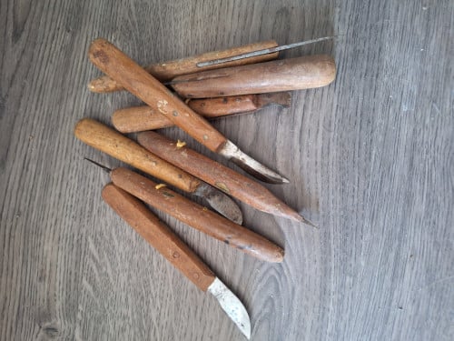 Gereedschap om hout of gips te bewerken