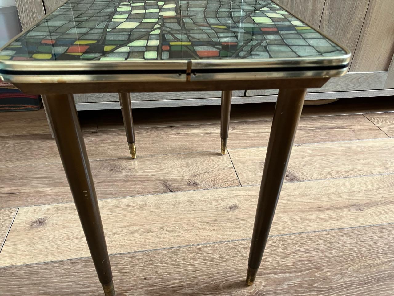 Vintage bijzettafeltje jaren 50 & 60