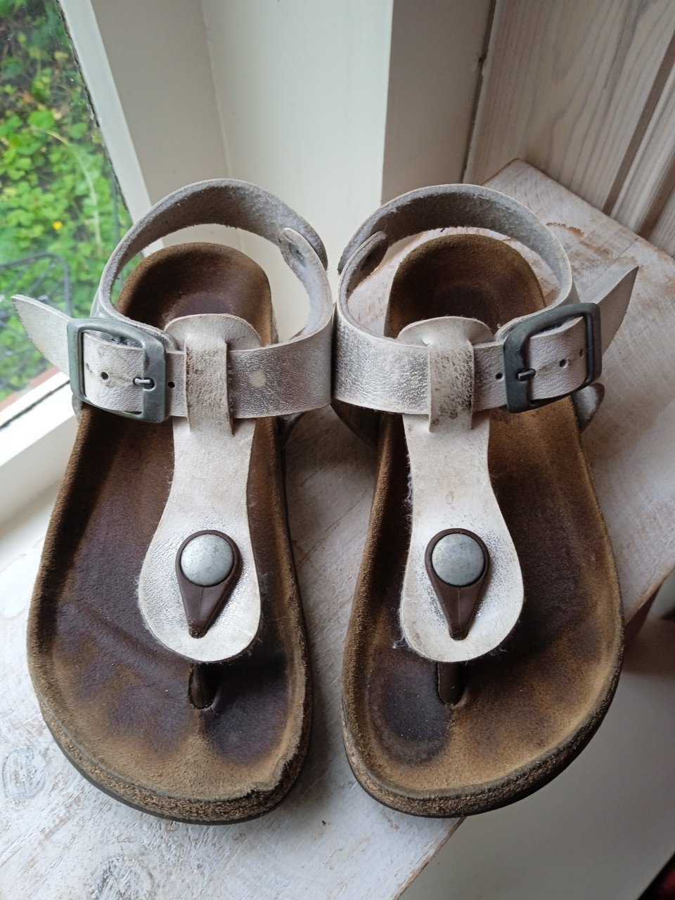 Sandaaltjes Kipling maat 27 ~kinder sandalen zilver-wit kind