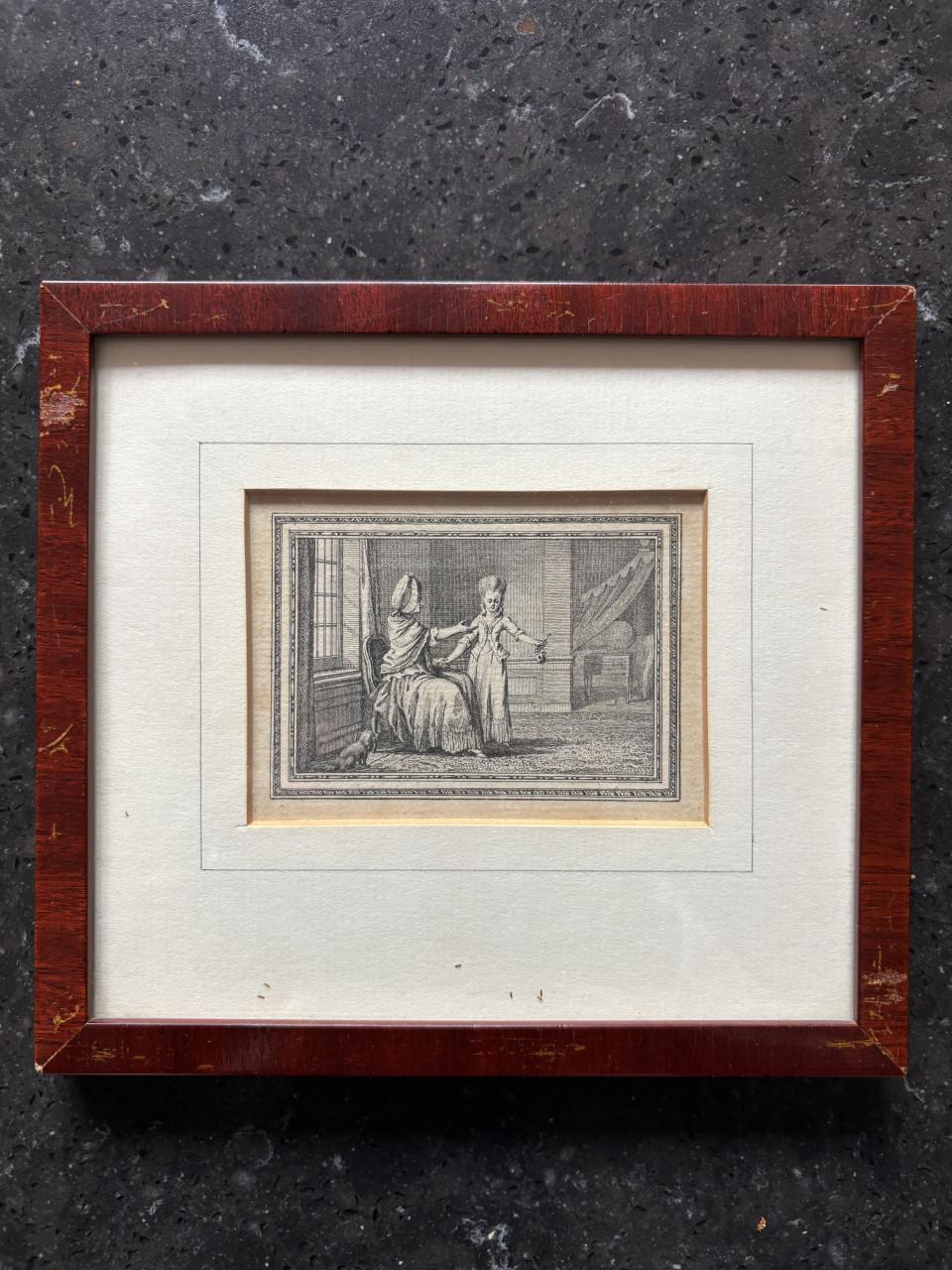 Zeldzame 18e eeuwse gravures Wolff en Deken, ingelijst