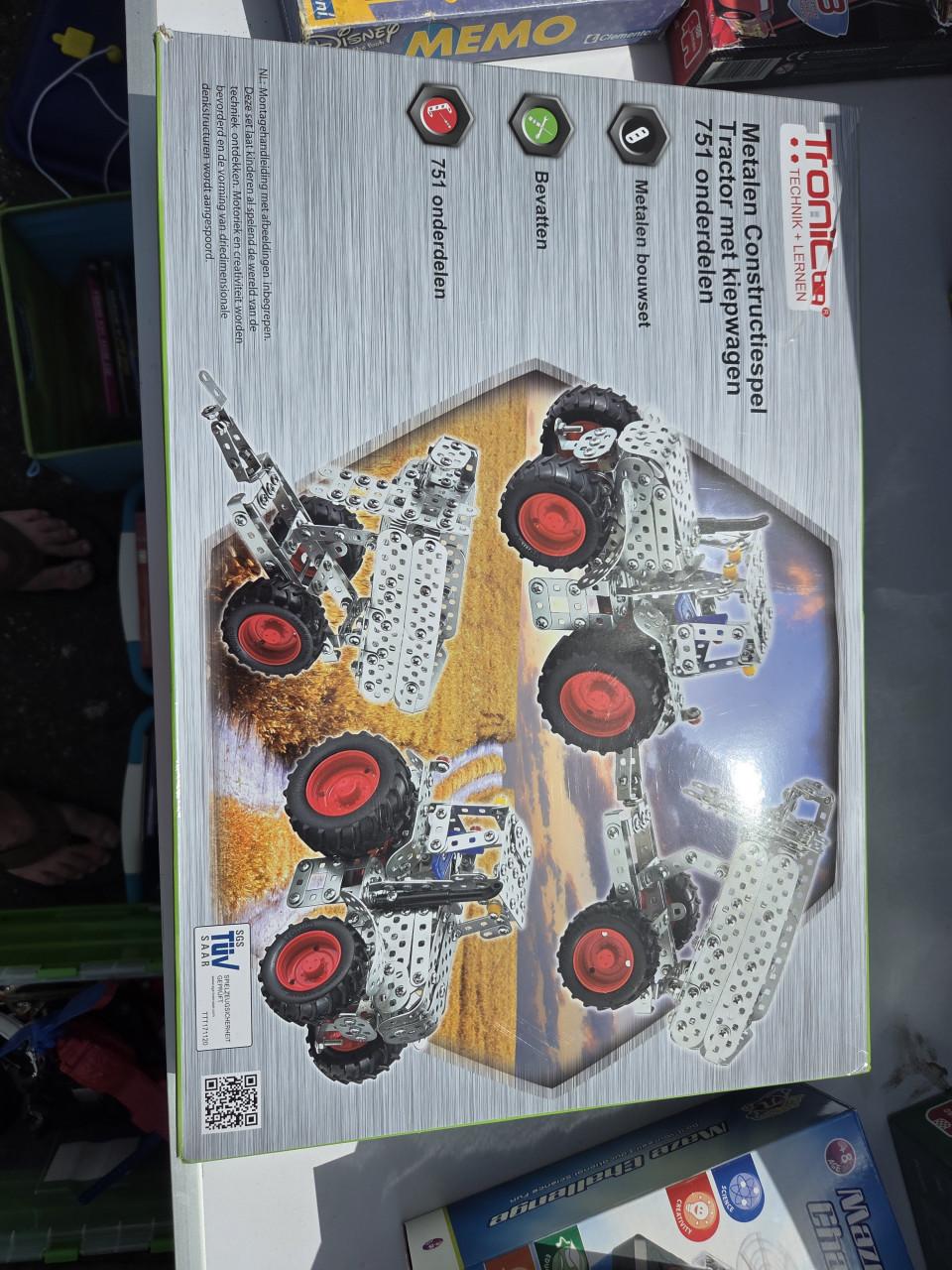 Tronic Metalen Constructiespel Tractor met Kiepwagen