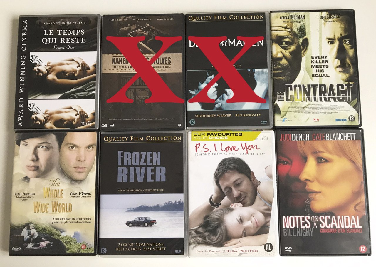 48 DVD's met goede films