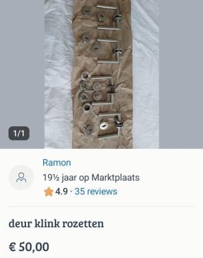 Deur klink rozetten