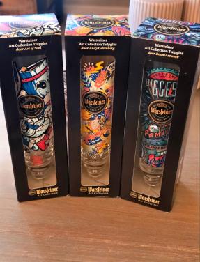 Warsteiner tulp glazen art collectie!