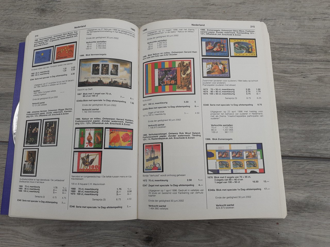 Catalogus postzegels 2 x