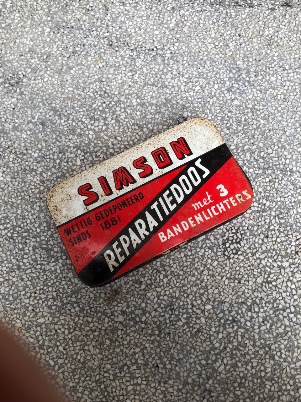Vintage blikje.
