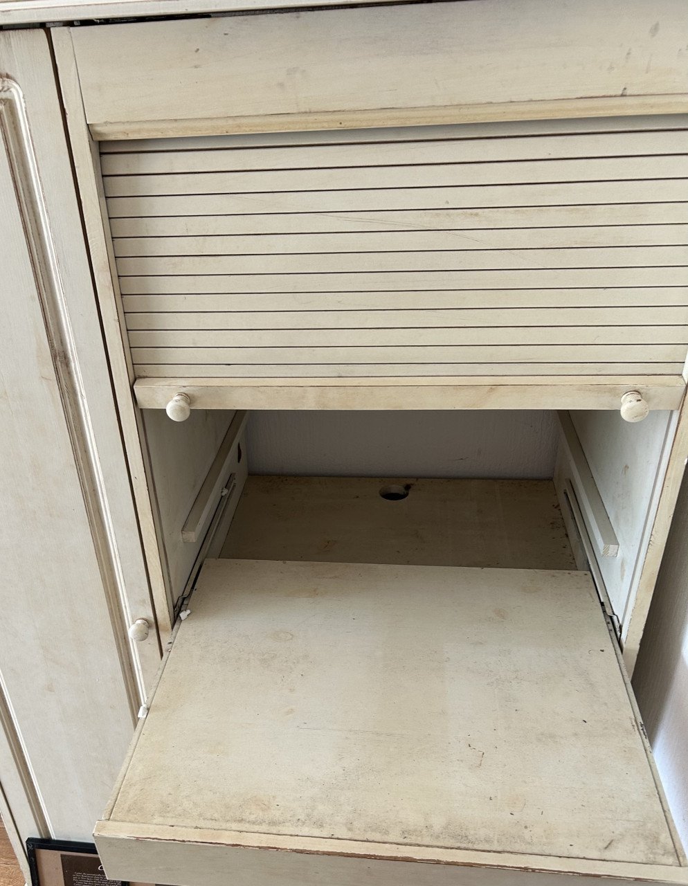 Kast / Bureau met rolluik