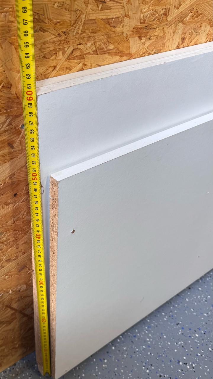 18mm spaanplaat meubelpaneel (wit), diverse maten