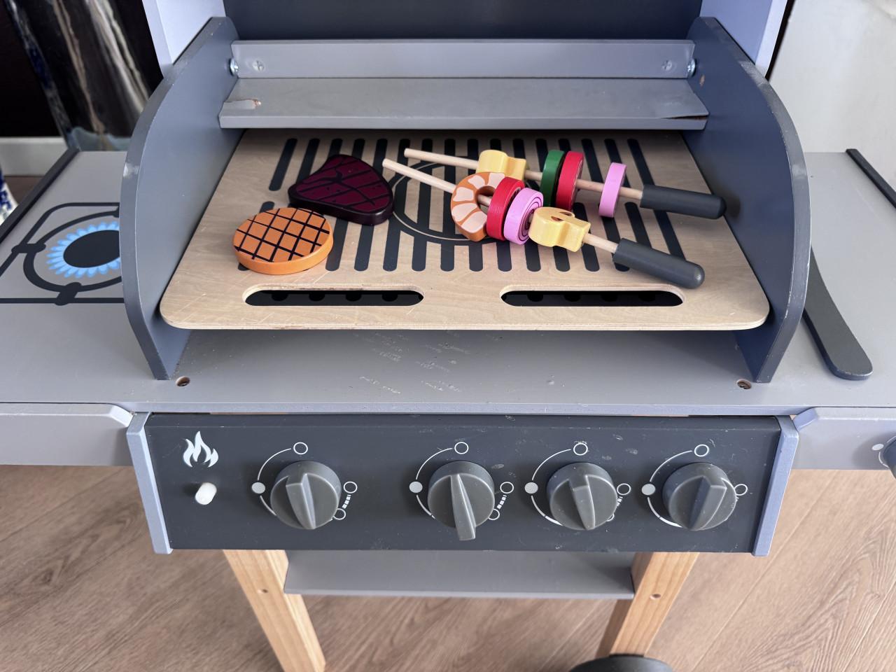 Houten barbecue speelgoed