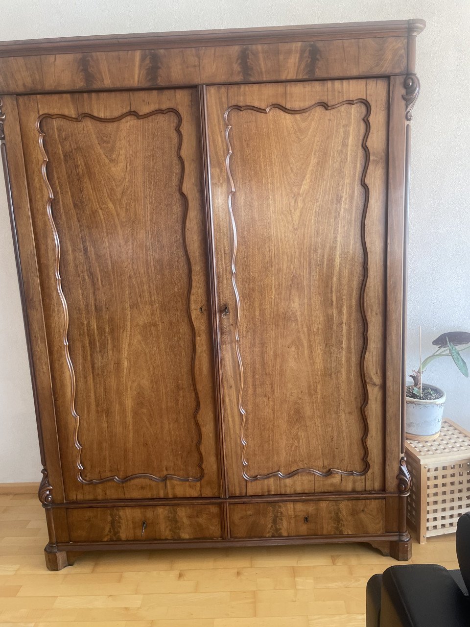 Eikenhouten kast vintage