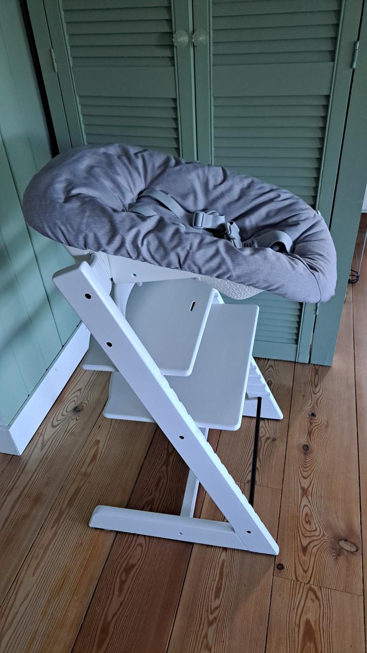 Stokke Tripp Trapp wit compleet met Newborn en Verkleiner