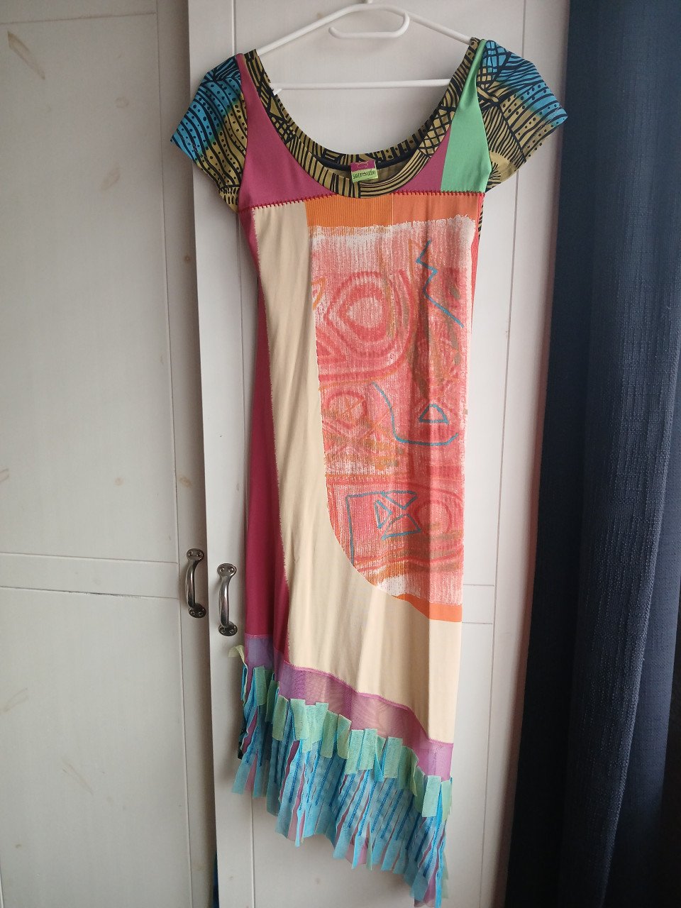 Prachtige fleurige jurk, SAVE THE QUEEN, maat  34/36