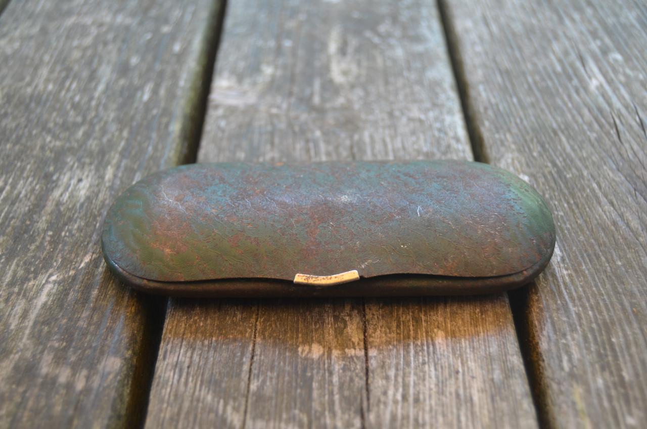 Diverse antieke brilletjes + etuis