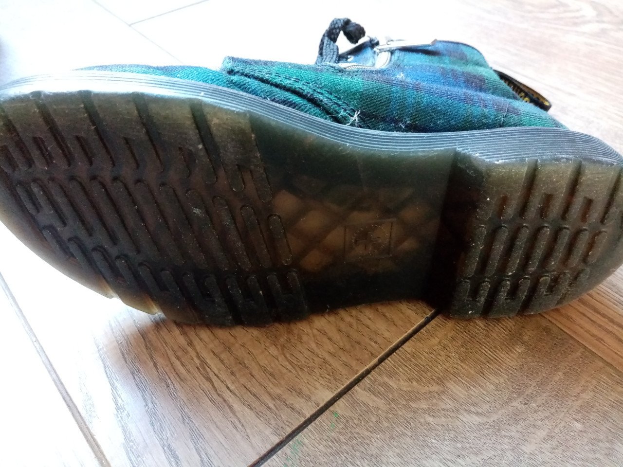 Groen/blauwe Dr. Martens schoenen maat 33
