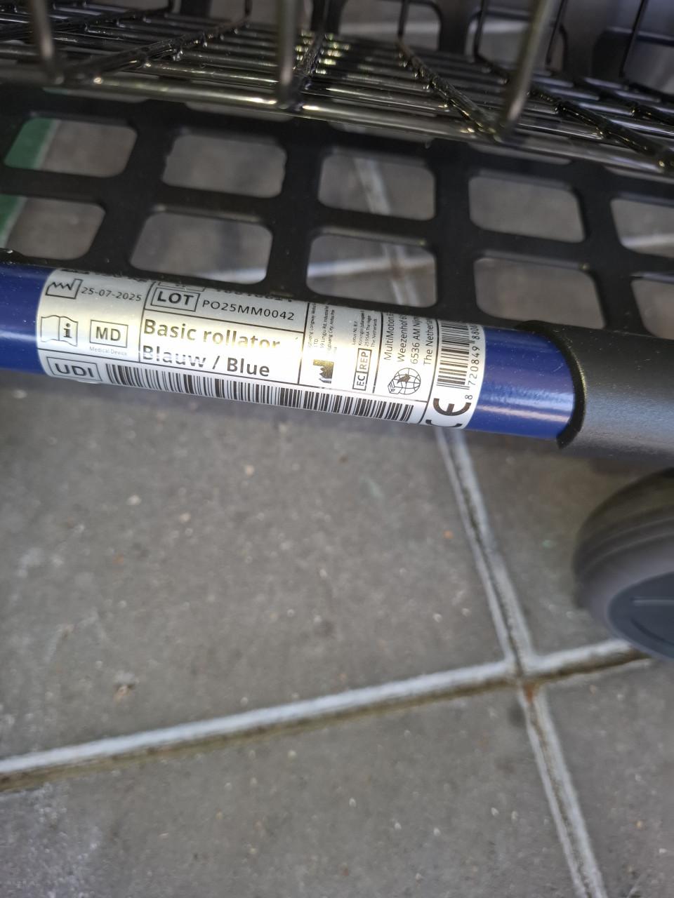 Rollator,nieuw , tekoop 75 euro(1 week oud