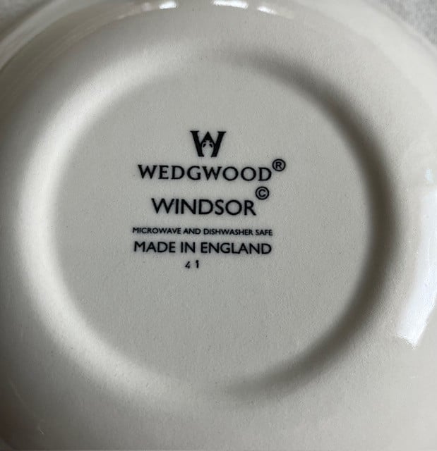 WEDGWOOD SERVIES WINDSOR ONDERDELEN IN PRIMA STAAT