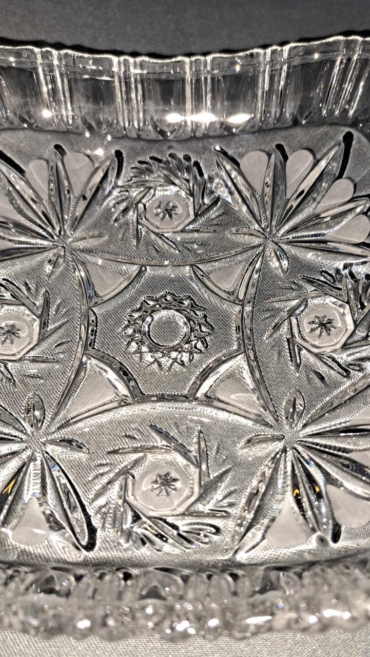 Mooi z.g.a.n. kristallen schaal (vintage)