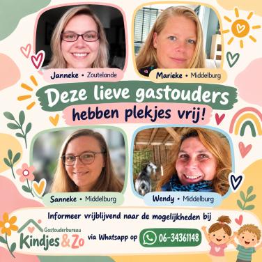 Deze lieve en betrouwbare gastouders hebben plekjes vrij!