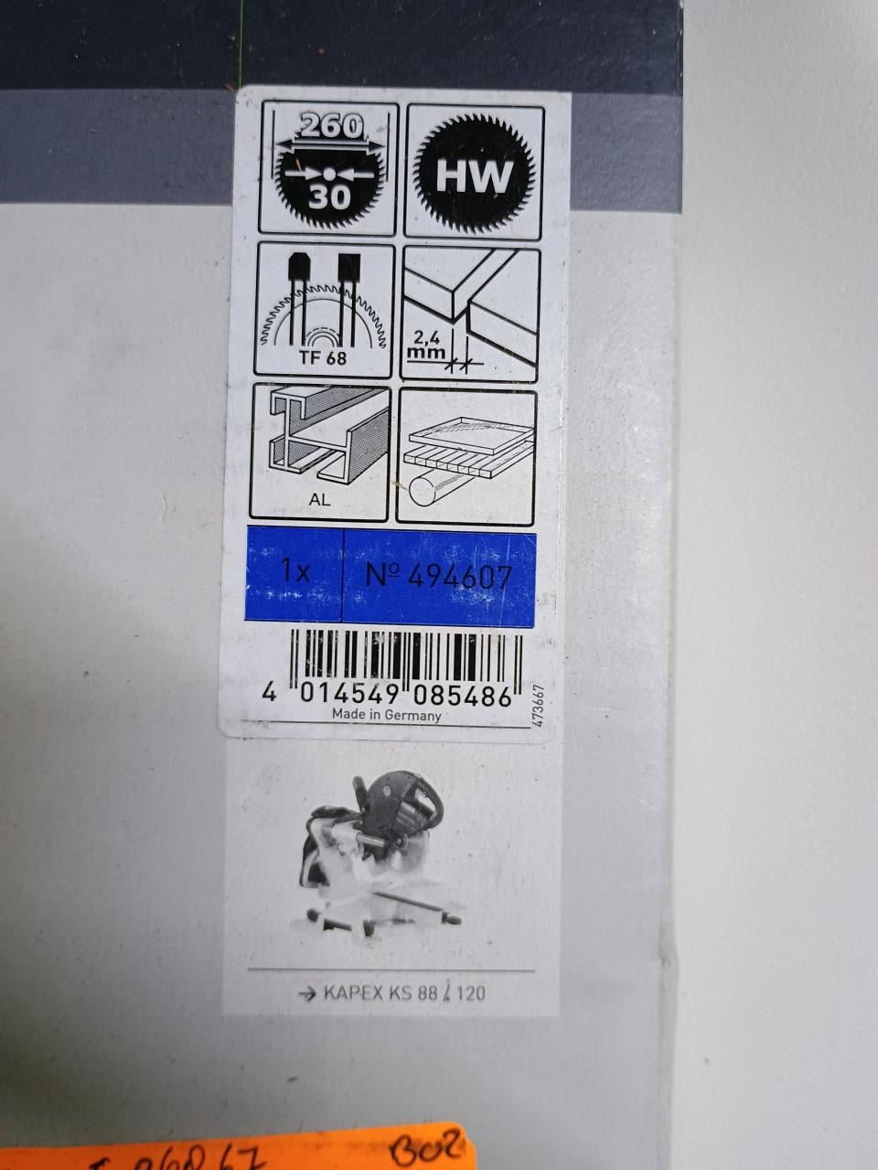 Festool zaaagblad voor Kapex ks 88/120