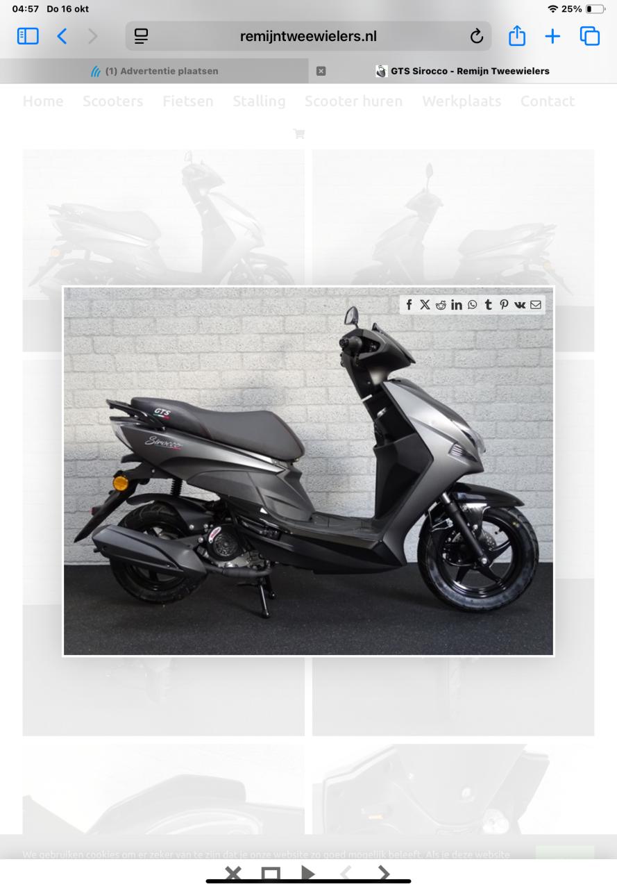 GTS SiroccoScooteR Sportief.            Splinter nieuw