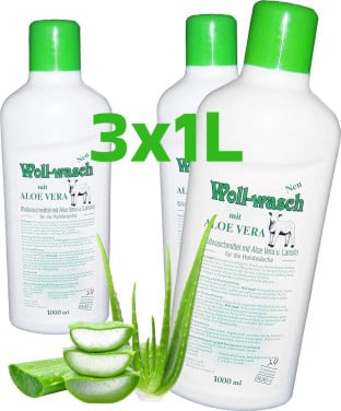 Wollsan - Wol fijnwasmiddel - 3 x 1000ML - met Aloë Vera - B