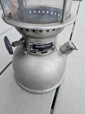 Prachtige complete petroleumlamp rapid lantaarm Hipolito H-502 automatic