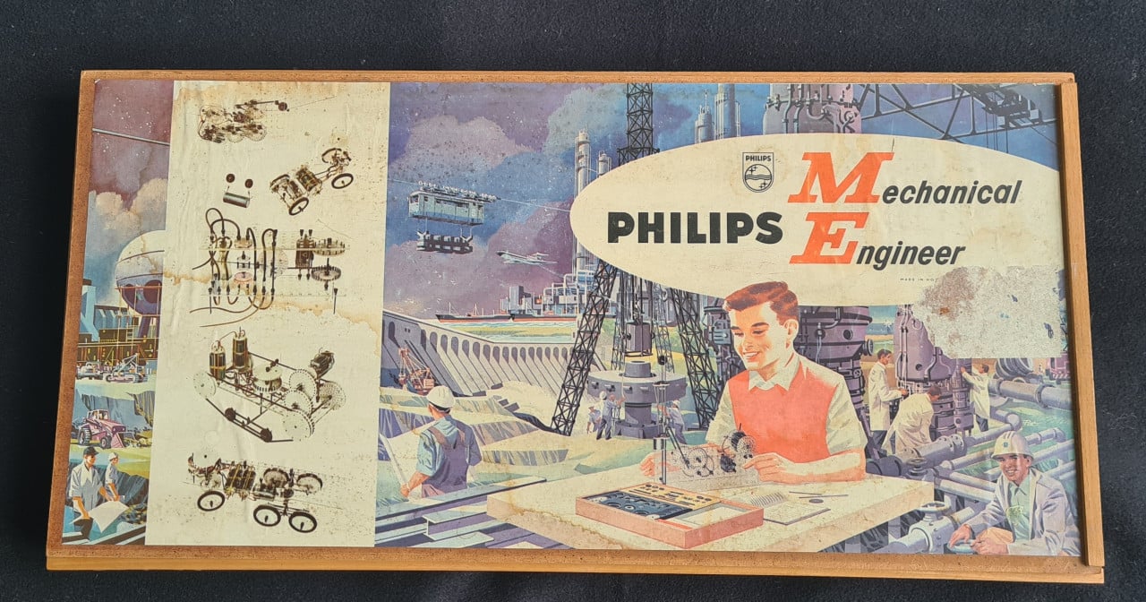 Vintage Philips Mechanical Engineer Set  Uit 1966, ME 1200