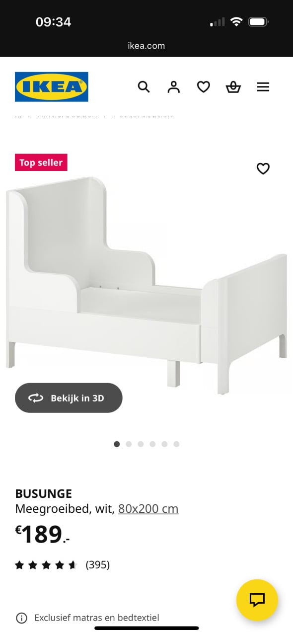 IKEA meegroeibed
