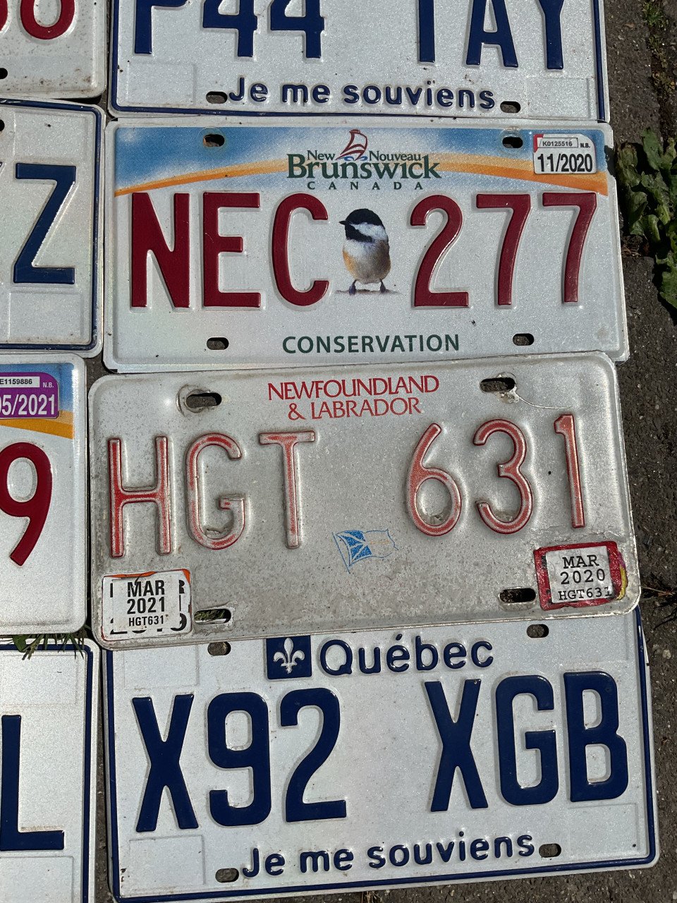 Kentekenplaten uit Canada