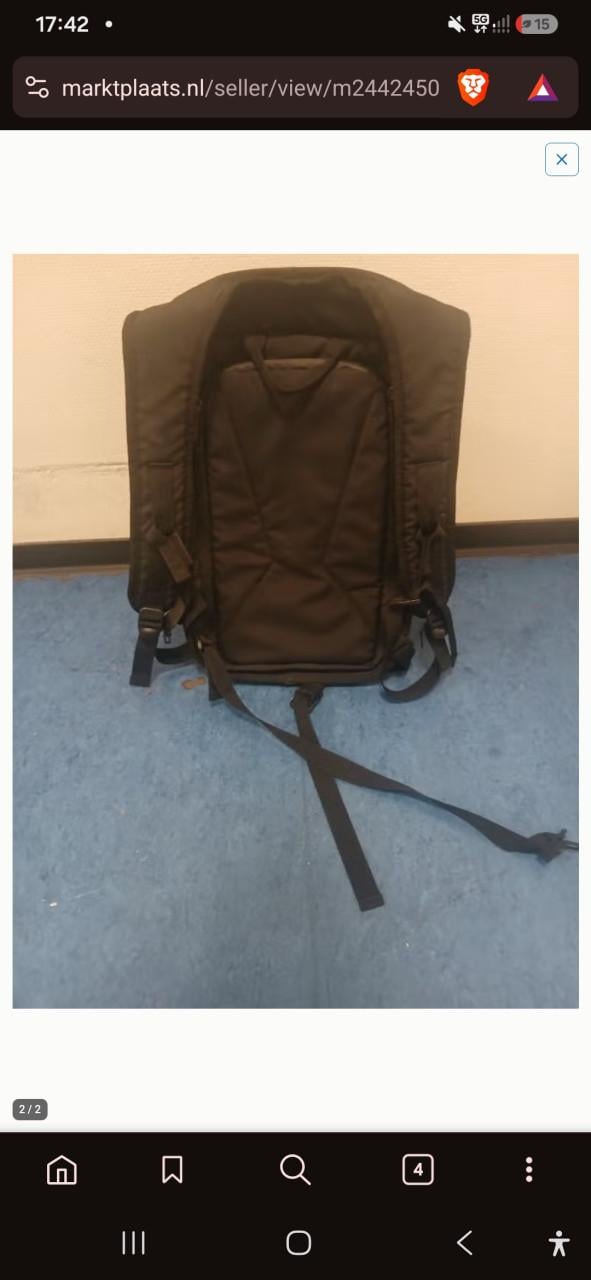 Sling Hard‑Shell Rugzak – Zwart