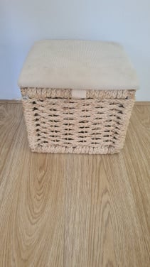 Rieten stoffe mand te koop