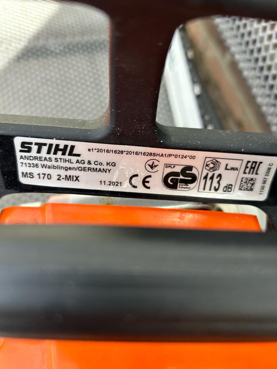 Stihl MS170 2-mix kettingzaag - Zo goed als nieuw!