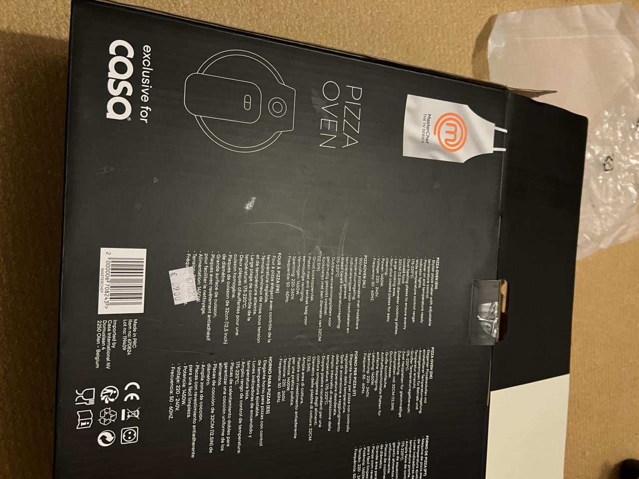 Nieuwe Pizza Oven nog in verpakking winkelprijs €70,-