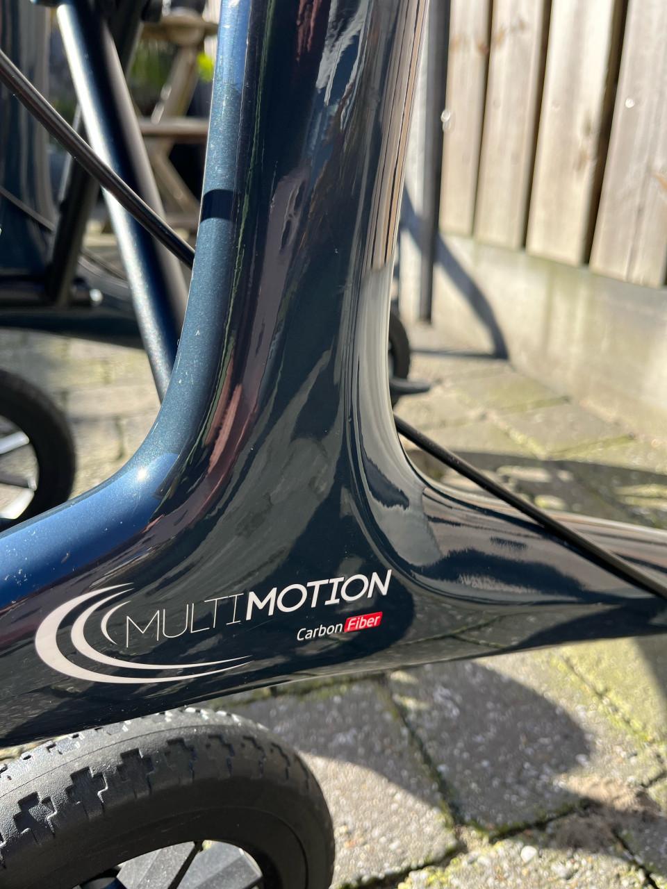 Rollator blauw carbon lichtgewicht