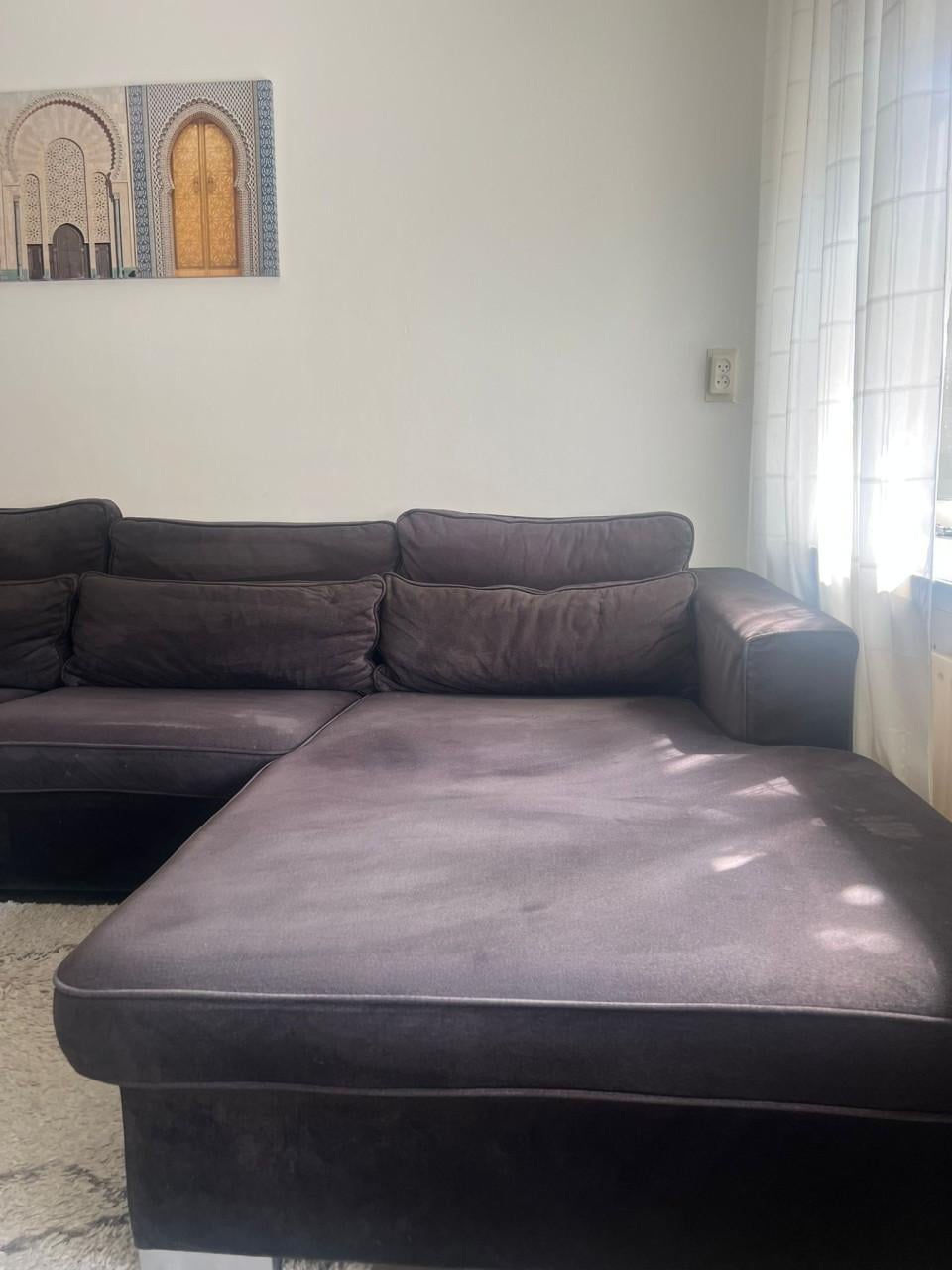 Comfortabele hoekbank in nette staat