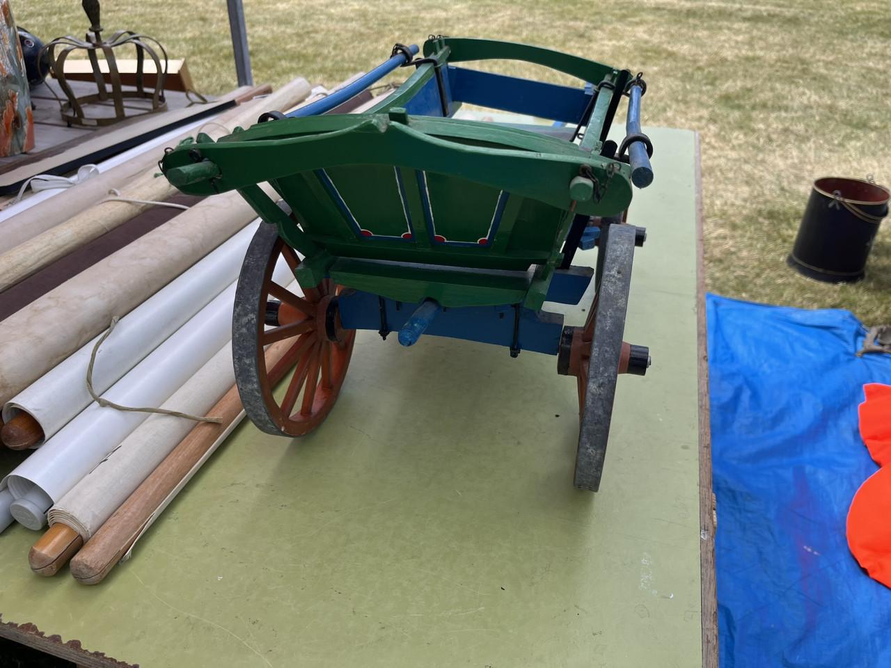 Houten Boerenwagen miniatuurmodel