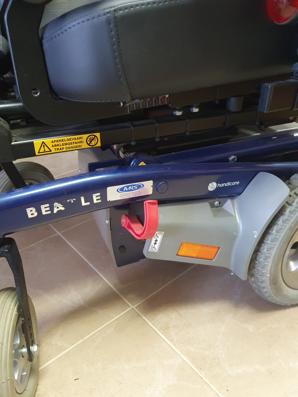 Electrische rolstoel zonder accu’s