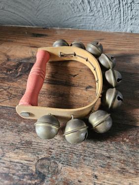 Vintage Handbellen met Houten Handvat