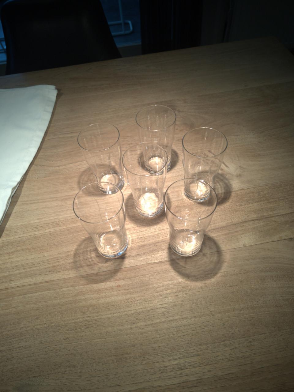 Fijne glazen, meerdere modellen, met gravering