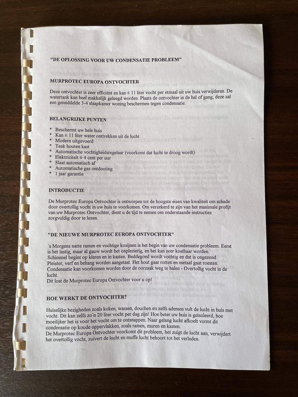 Te Koop: Ontvochter-Murprotec Europa.