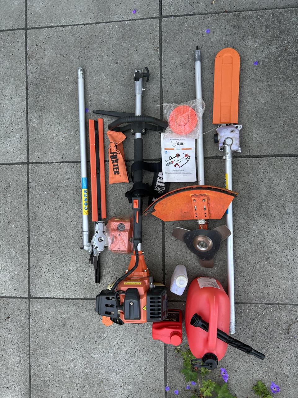 Tuin multitool benzine 5 in 1 fuxtec