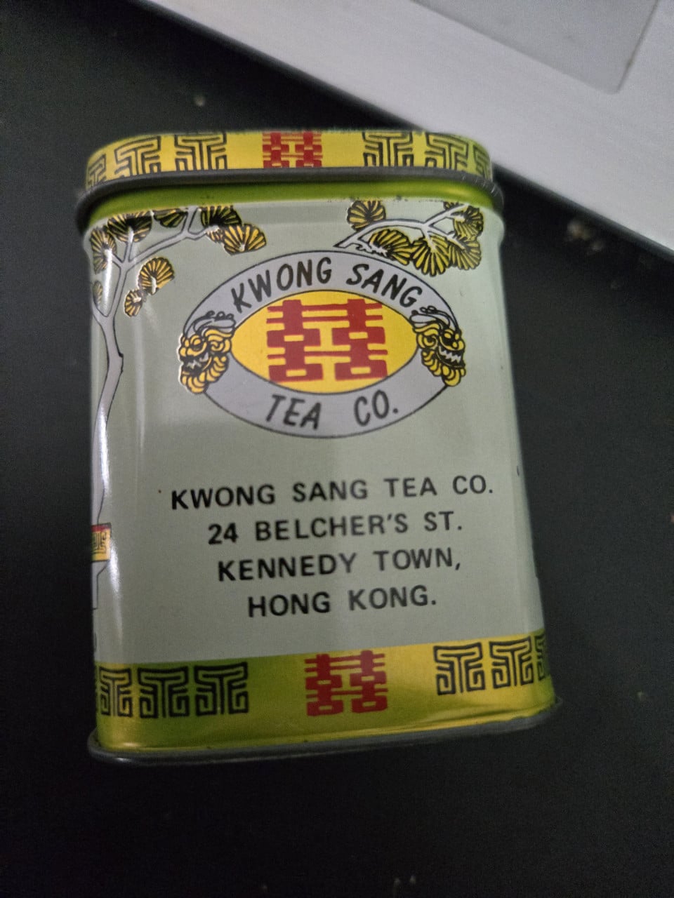 Vintage Kwong Sang Tea Co. Coconut Tea blikje