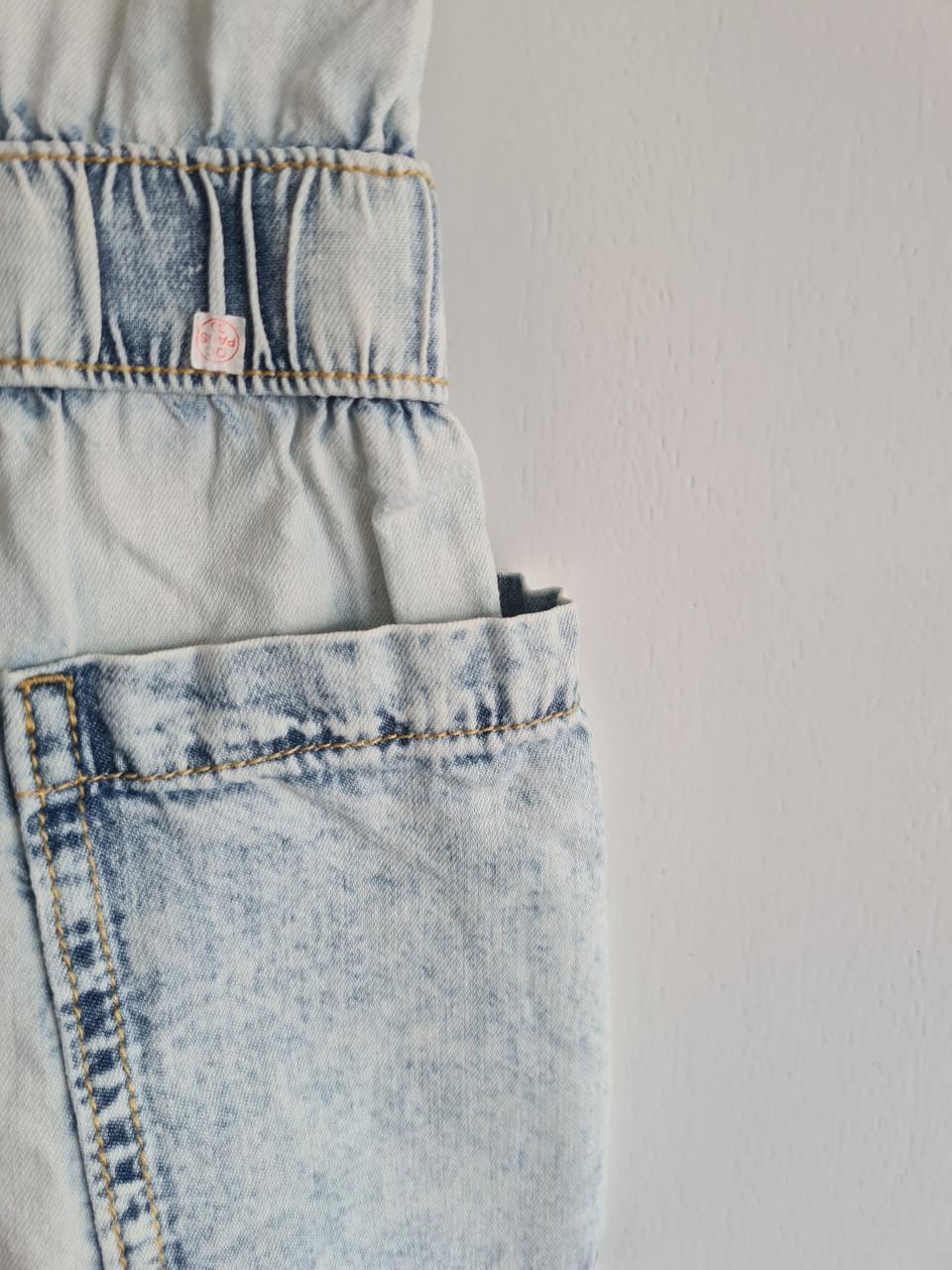 Licht blauwe spijkerjurkje van Kids  Maat 128