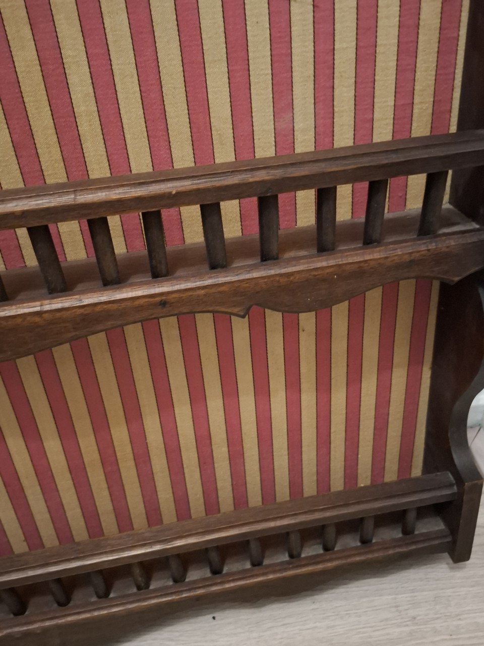 Grote houten vintage kruidenrek
