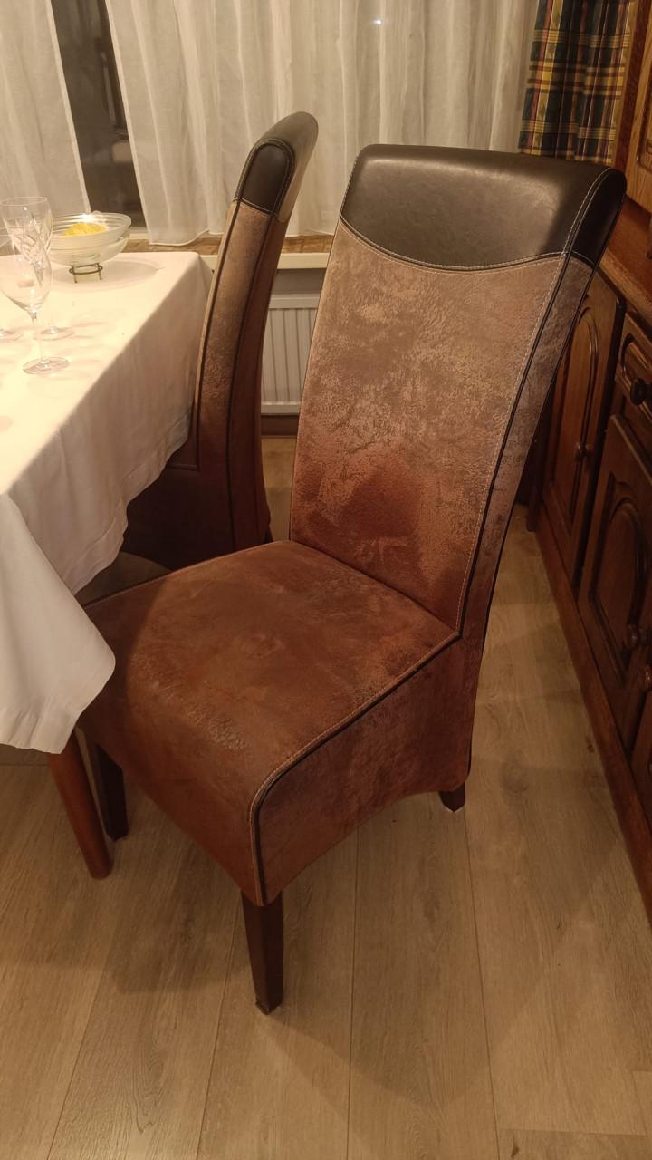 Comfortabele eethoek stoelen